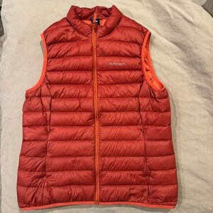 Macpac - New Zealand - Womens - Uber Lightweight Down - Orange Vest - Size Large